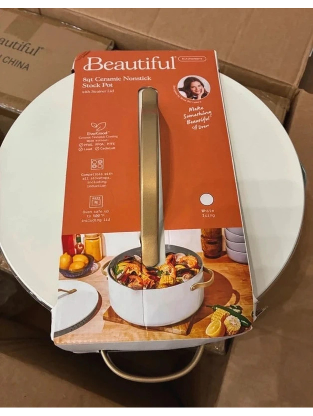 Drew Barrymore 8 quart nonstick pot
